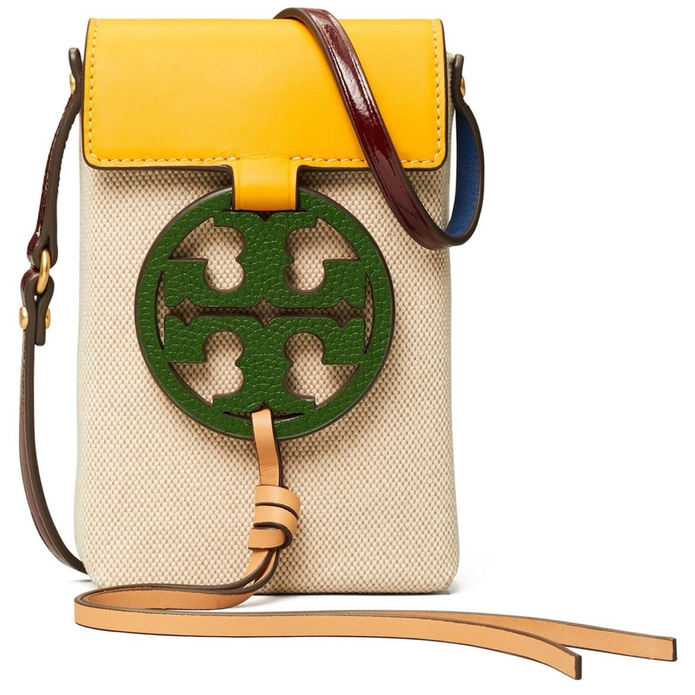 Tory Burch Yellow and Green Crossbody Bag